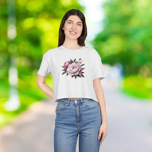 Women’s Crop Tee Casual Chic Spring Style - Dipaliz - T-shirts