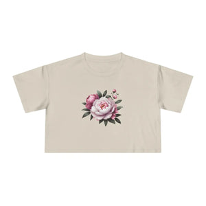 Floral Women’s Crop Tee - Casual Chic Spring - Dipaliz - T-shirts