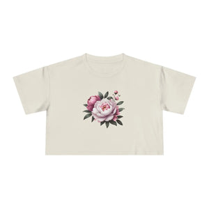 Floral Women’s Crop Tee - Casual Chic Spring - Dipaliz - T-shirts
