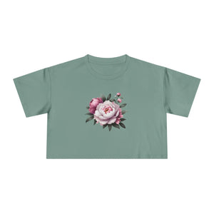 Floral Women’s Crop Tee - Casual Chic Spring - Dipaliz - T-shirts