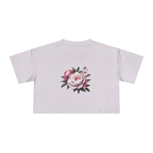 Floral Women’s Crop Tee - Casual Chic Spring - Dipaliz - T-shirts