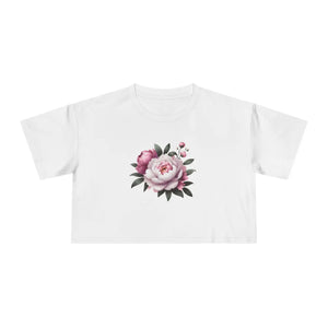 Floral Women’s Crop Tee - Casual Chic Spring - Dipaliz - T-shirts
