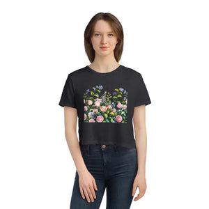 Flowy Cropped Tee for Garden Lovers Bold Summer Style - Dipaliz - s / Dark Grey Heather - T-shirts