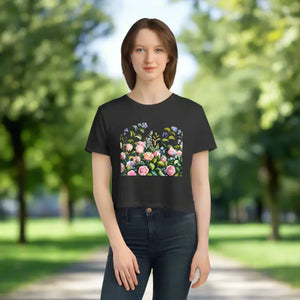 Flowy Cropped Tee for Garden Lovers Bold Summer Style - Dipaliz - T-shirts