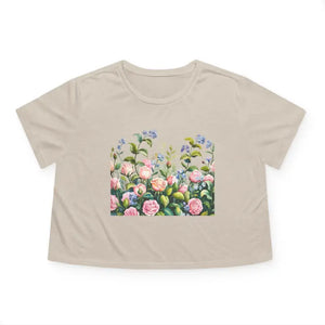 Flowy Cropped Tee for Garden Lovers Bold Summer Style - Dipaliz - s / Heather Dust - T-shirts