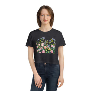 Vibrant Flowy Cropped Tee - Garden Lovers Summer - Dipaliz - T-shirts - s