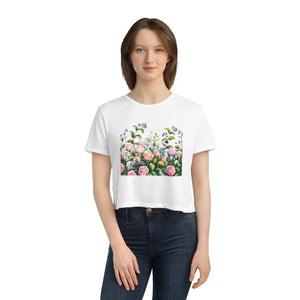 Vibrant Flowy Cropped Tee - Garden Lovers Summer - Dipaliz - T-shirts - s