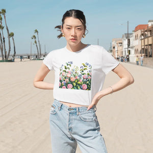 Vibrant Flowy Cropped Tee - Garden Lovers Summer - Dipaliz - T-shirts - s
