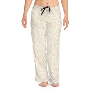 Women’s Pajama Pants - Floral Print Comfy Lounge - Dipaliz - Xs / White Stitching - Pajamas