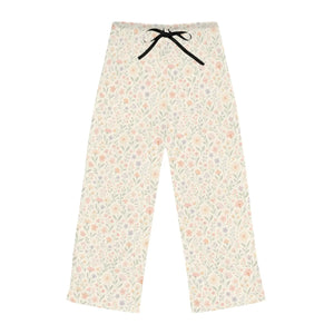 Floral Women’s Pajama Pants - Comfy Lounge Jersey - Dipaliz - Pajamas