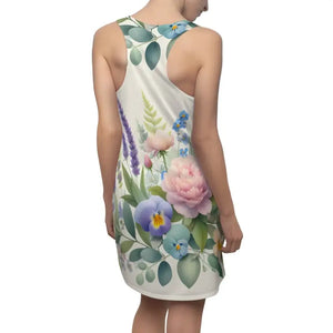 Floral Racerback Dress - Elegant Summer Garden Party Style - Dipaliz - Dresses