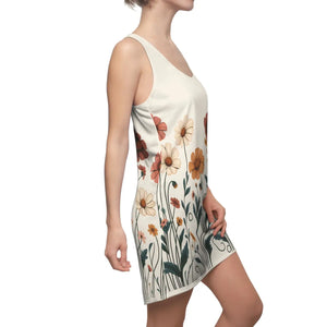 Women’s Floral Racerback – Summer Casual Dress - Dipaliz - Dresses - Xs