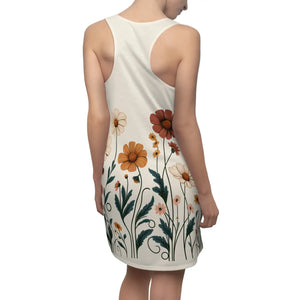 Women’s Floral Racerback – Summer Casual Dress - Dipaliz - Dresses - Xs