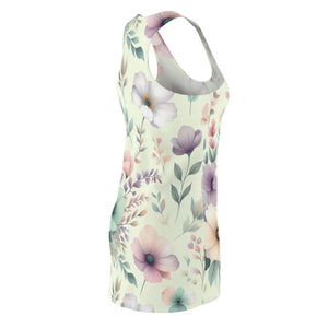 Floral Racerback Dress – Organic Cotton Summer - Dipaliz - Dresses - Xs
