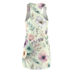 Floral Racerback Dress – Organic Cotton Summer - Dipaliz - Dresses - Xs