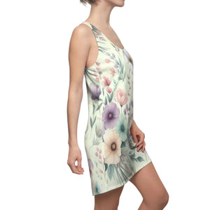Floral Racerback Dress – Organic Cotton Summer - Dipaliz - Dresses - Xs
