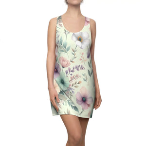Floral Racerback Dress – Organic Cotton Summer - Dipaliz - Dresses - Xs