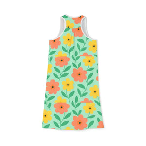 Women’s Racerback Dress - Floral Summer Casual Vacation - Dipaliz - Dresses