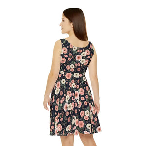 Women’s Summer Dress - Vibrant Floral Skater Style - Dipaliz - Dresses