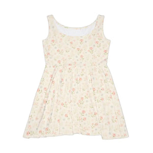 Women’s Skater Dress Floral Print Cute Casual Wedding Guest - Dipaliz - Dresses