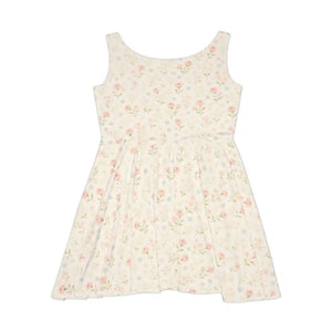 Women’s Skater Dress Floral Print Cute Casual Wedding Guest - Dipaliz - Dresses