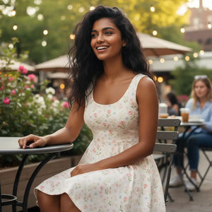 Floral Skater Dress – Wedding Guest Outfit - Dipaliz - Dresses - Xs