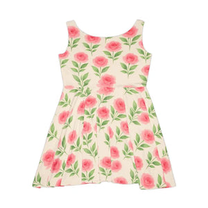 Vibrant Skater Dress Scoop Neckline Perfect for Garden Parties Dipaliz - Dresses