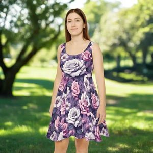 Vibrant Floral Skater Dress for Garden Parties - Dipaliz - Dresses