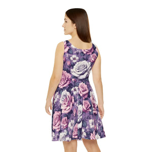 Floral Skater Dress – Vibrant Garden Parties - Dipaliz - Dresses
