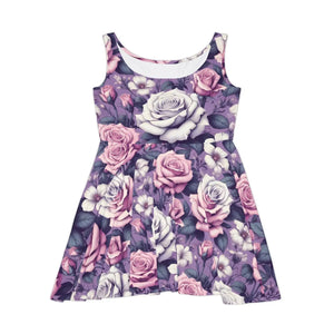 Floral Skater Dress – Vibrant Garden Parties - Dipaliz - Dresses