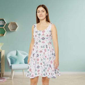 Women’s Skater Dress Day to Night Floral Style - Dipaliz - Xs - Dresses