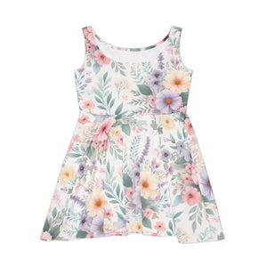 Women’s Skater Dress Vibrant Floral Spring Events Dipaliz - Dresses