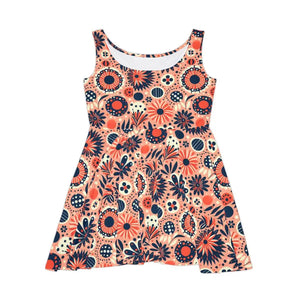 Womens Skater Dress Floral Summer Garden Party Outfit - Dipaliz - Dresses