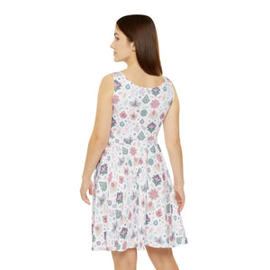 Floral Women’s Skater Dress – Day to Night - Dipaliz - Dresses - Xs