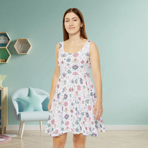 Floral Women’s Skater Dress – Day to Night - Dipaliz - Dresses - Xs