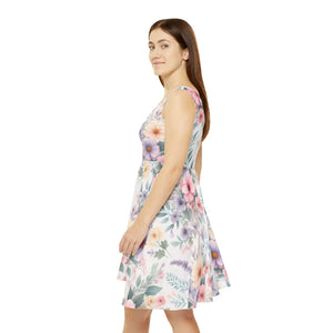 Vibrant Floral Women’s Skater Dress – Spring Events - Dipaliz - Dresses - Xs