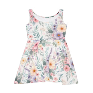 Vibrant Floral Women’s Skater Dress – Spring Events - Dipaliz - Dresses - Xs
