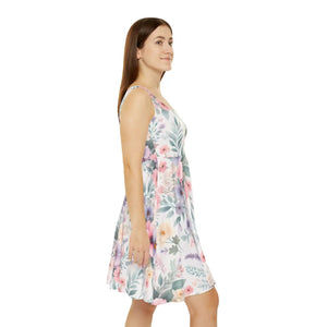 Vibrant Floral Women’s Skater Dress – Spring Events - Dipaliz - Dresses - Xs