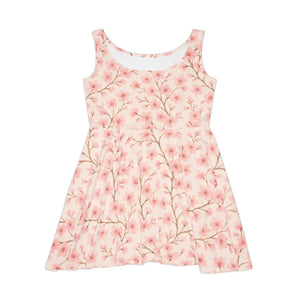 Women’s Skater Dress – Floral Print Spring - Dipaliz - Dresses - Xs