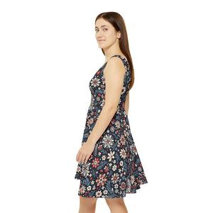 Stylish Summer Vibrant Skater Dress Casual Outfit - Dipaliz - Dresses