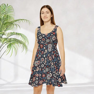 Stylish Summer Vibrant Skater Dress Casual Outfit - Dipaliz - Xs - Dresses