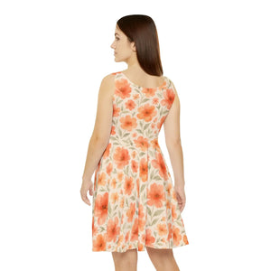 Floral Print Women’s Skater Dress – Summer Wear - Dipaliz - Dresses - s
