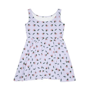 Floral Women’s Skater Dress Polyester Spandex - Dipaliz - Dresses