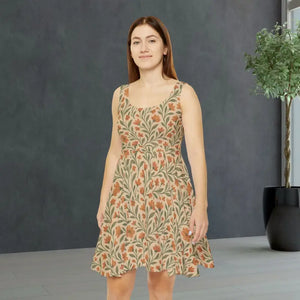 Women’s Skater Dress - Premium Floral Vintage Style - Dipaliz - Xs - Dresses