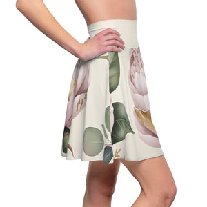 Vibrant Floral Print Skater Skirt - Spring Style - Dipaliz - Skirts - Xs