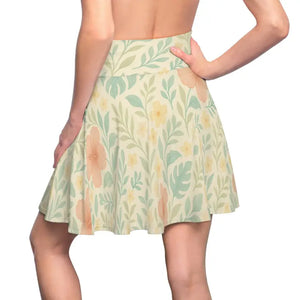 Womens Skater Skirt - Effortless Movement Floral Print - Dipaliz - Skirts