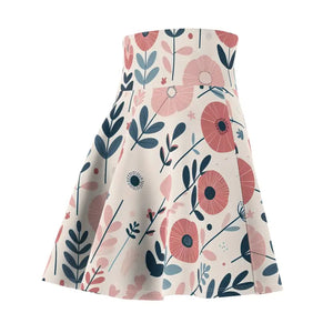 Women’s Skater Skirt - Floral Spring Outfits Style - Dipaliz - Skirts