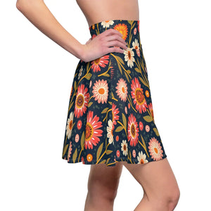 Floral Women’s Skater - Dipaliz Stretch Fabric - Skirts - s