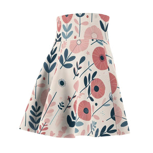 Floral Womens Skater Skirt - Spring Outfits - Dipaliz - Skirts - Xs
