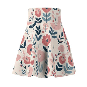 Floral Womens Skater Skirt - Spring Outfits - Dipaliz - Skirts - Xs
